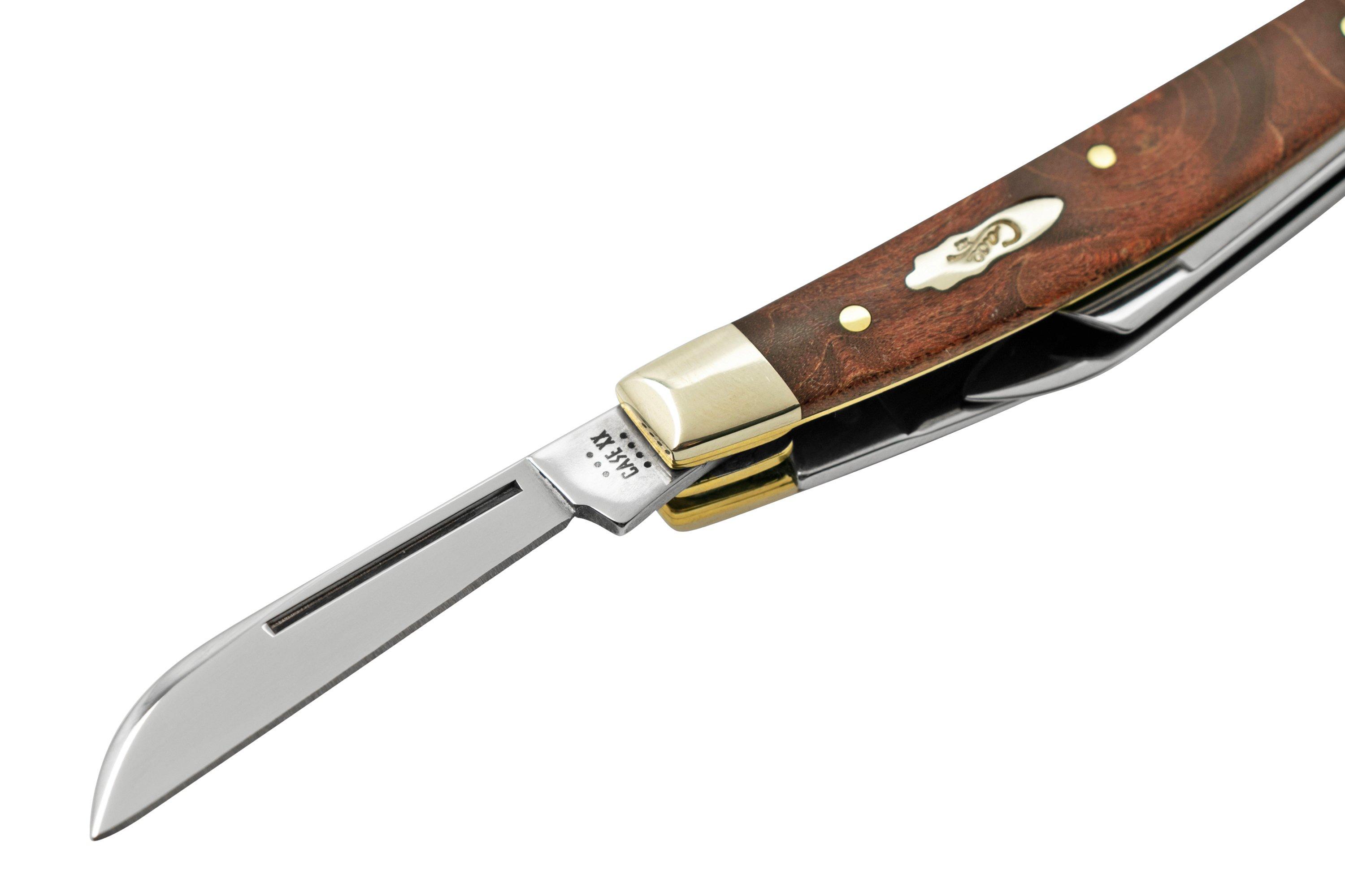 Case Small Congress 64069, 7468 SS Brown Maple Burl Wood, pocket