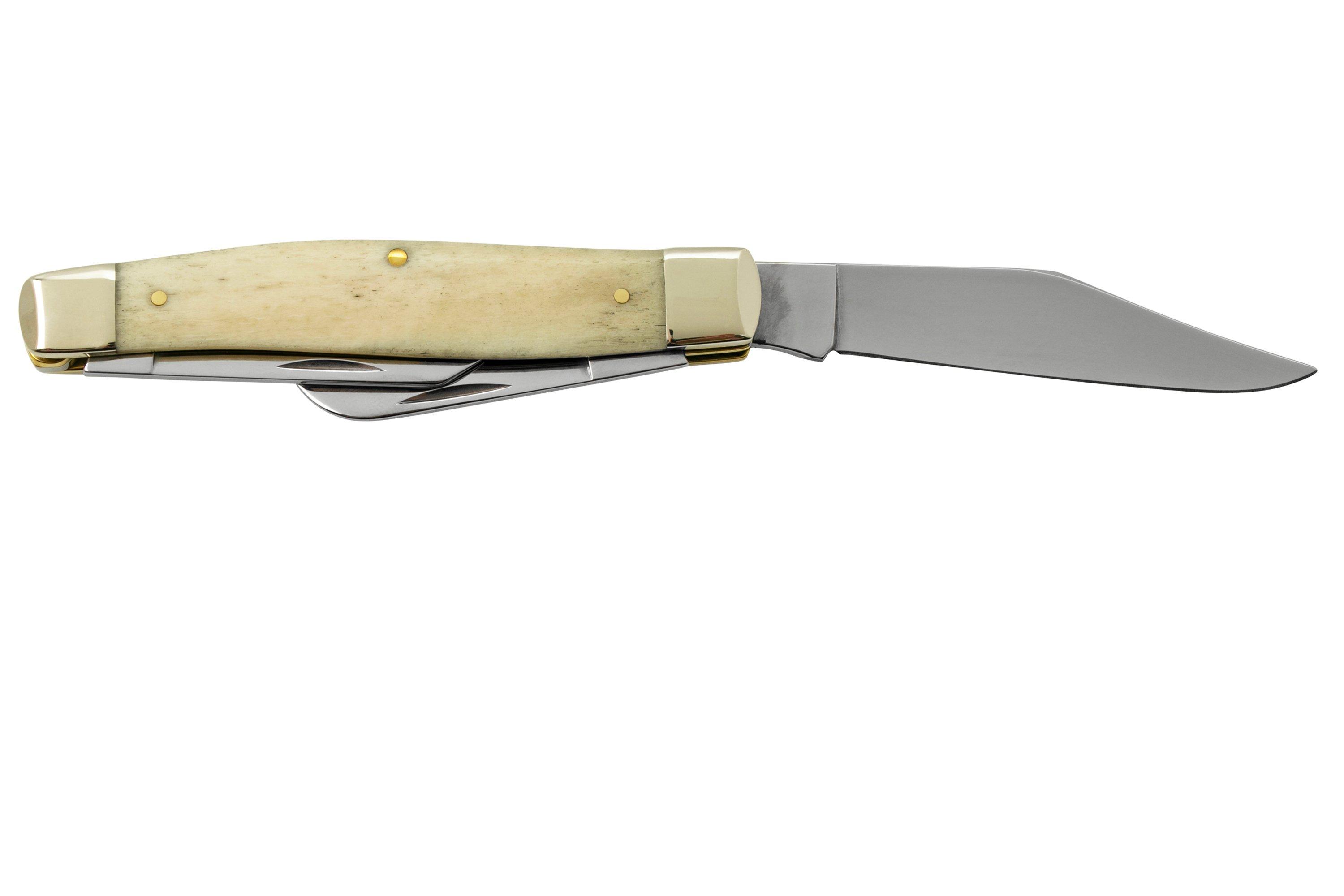 Case Large Stockman 64142 Star Spangled Smooth Natural Bone, pocket knife Advantageously