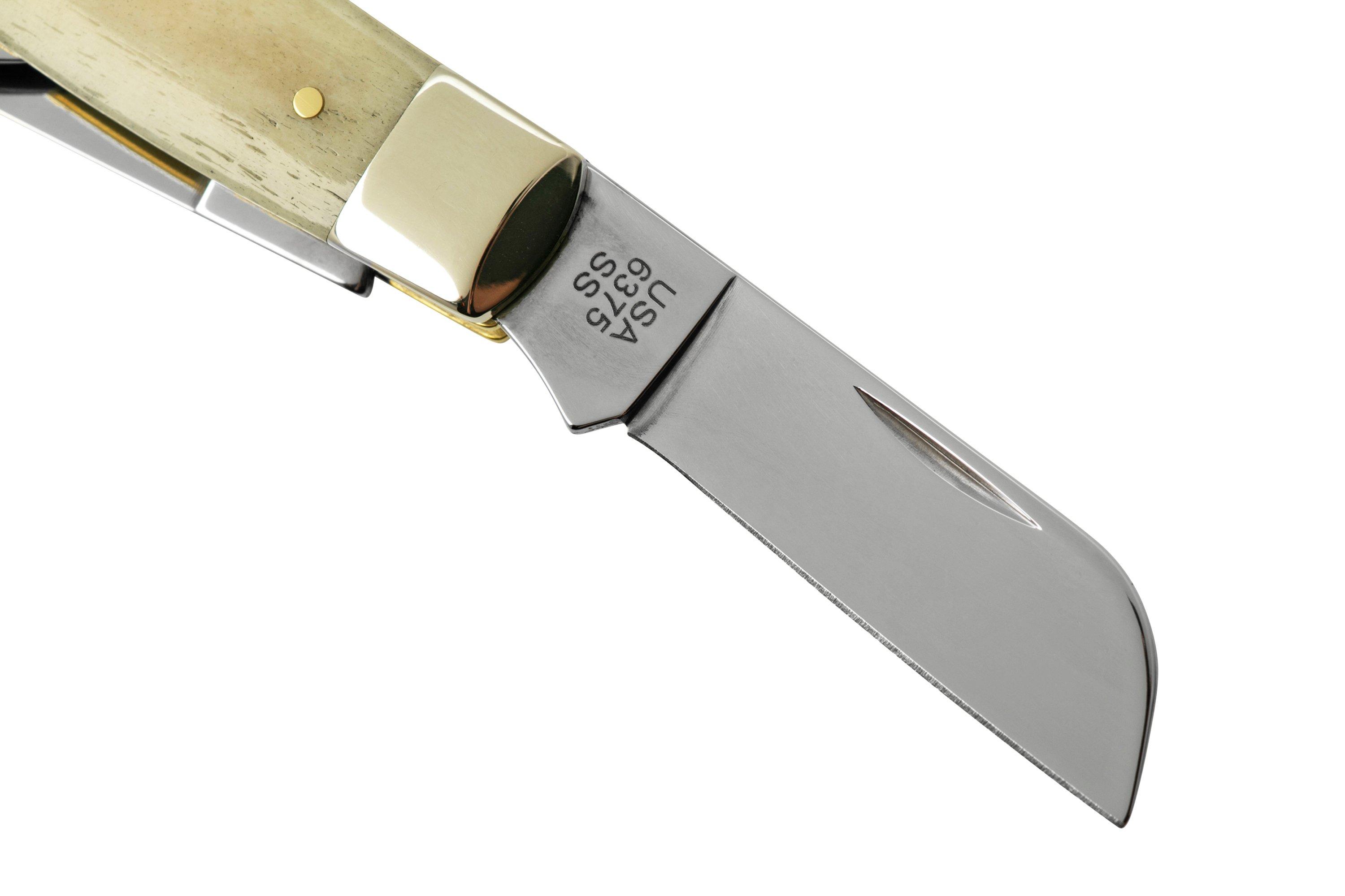 Case Large Stockman 64142 Star Spangled Smooth Natural Bone, pocket ...