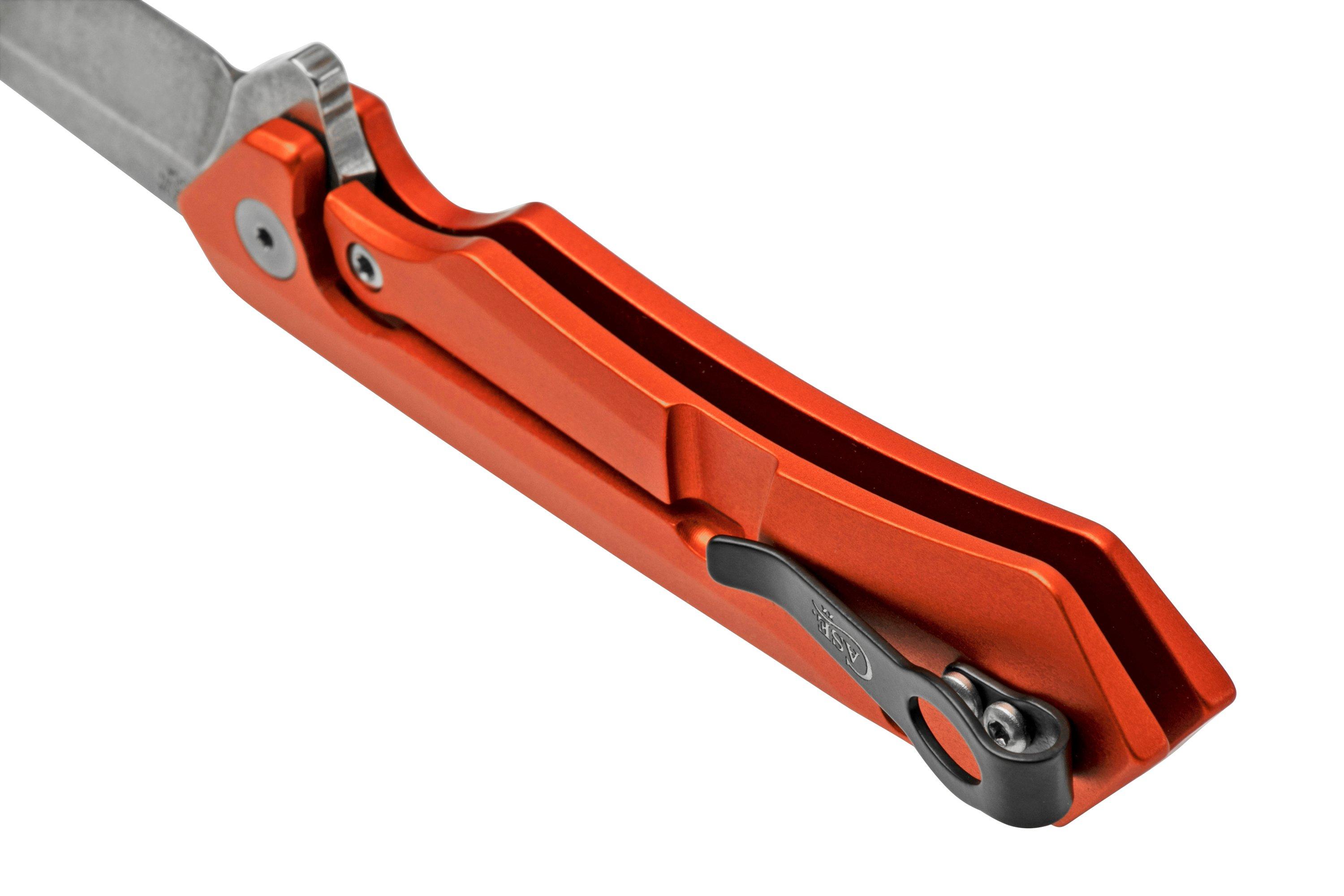 Case The Kinzua, Orange Anodized Aluminum, Spearpoint S35VN, 64696