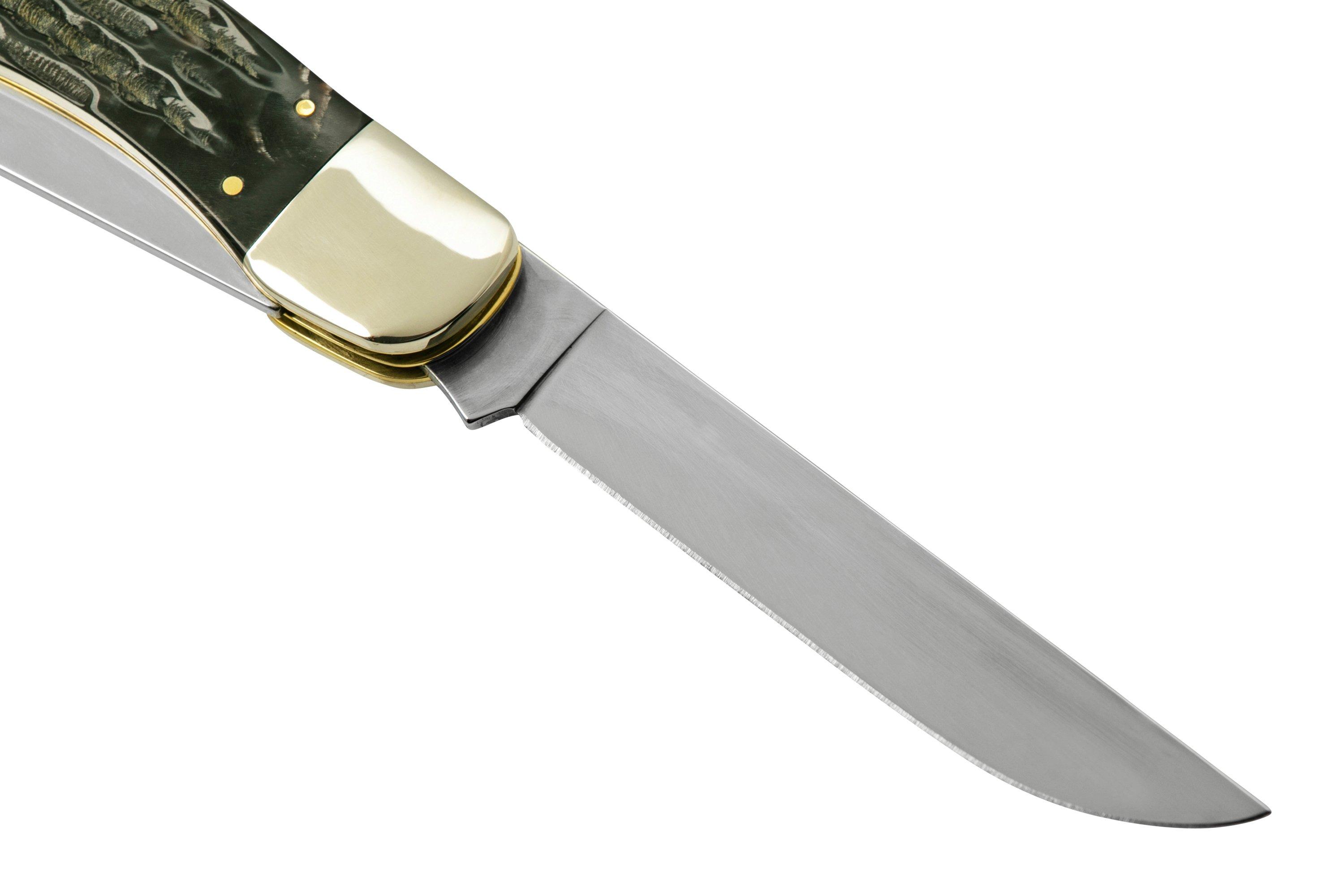 Case Folding Hunter 65030 Jigged Buffalo Horn, pocket knife with sheath