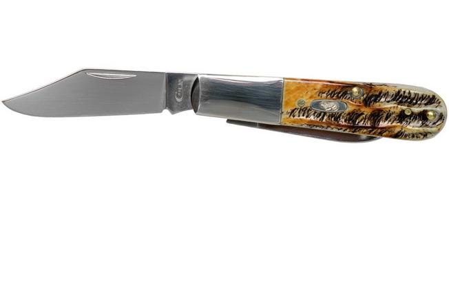 Case Large Stockman Amber Jigged Bone, 00204, 6375 CV pocket knife