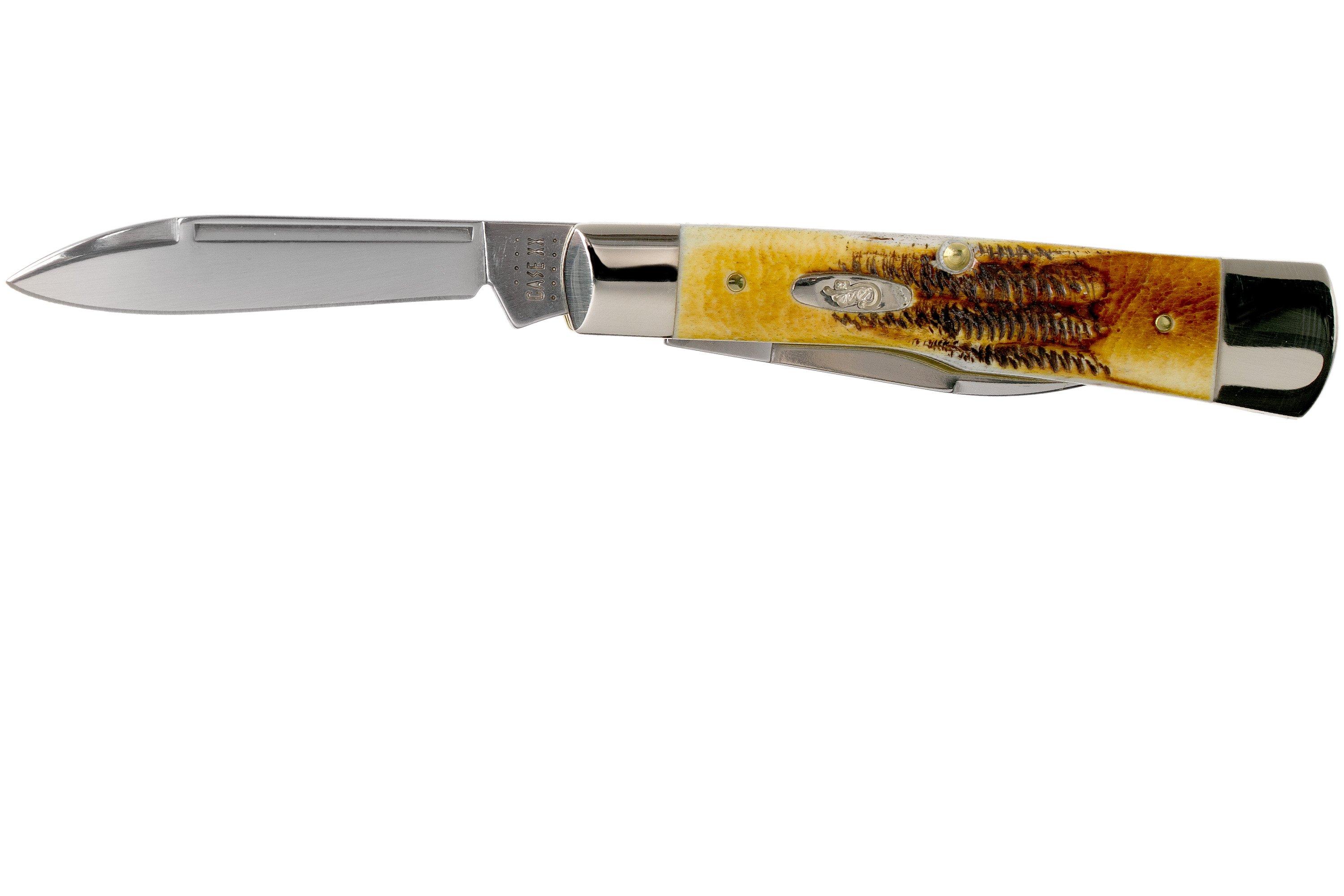 Case Gunstock 6.5 BoneStag, 65322, 6.52130 SS pocket knife