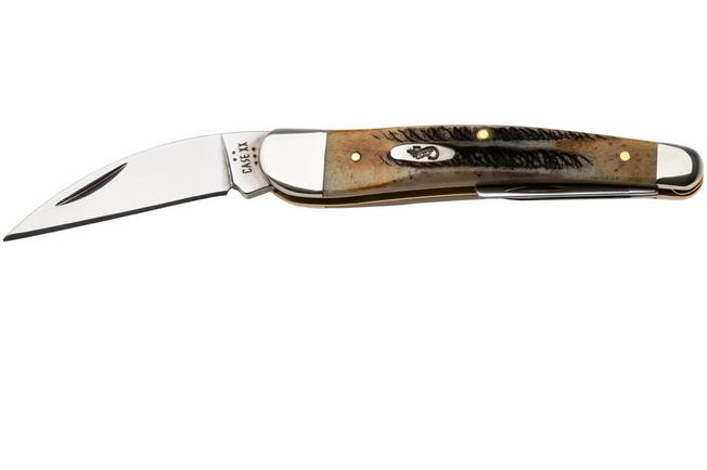 Afbeelding voor Case Seahorse Whittler, 6.5 BoneStag, 65347, 6.5355WH SS zakmes