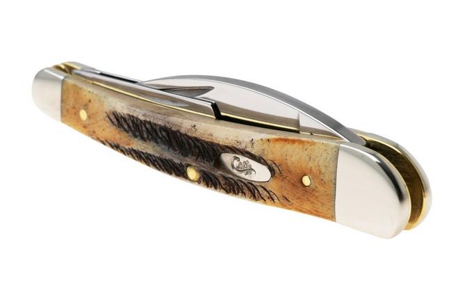 Afbeelding voor Case Seahorse Whittler, 6.5 BoneStag, 65347, 6.5355WH SS zakmes