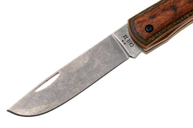 Afbeelding voor Case Sod Buster Jr. Smooth Brown/Green Dymalux Wood, Crossroads XR, 66381, XR7137 S35VN zakmes