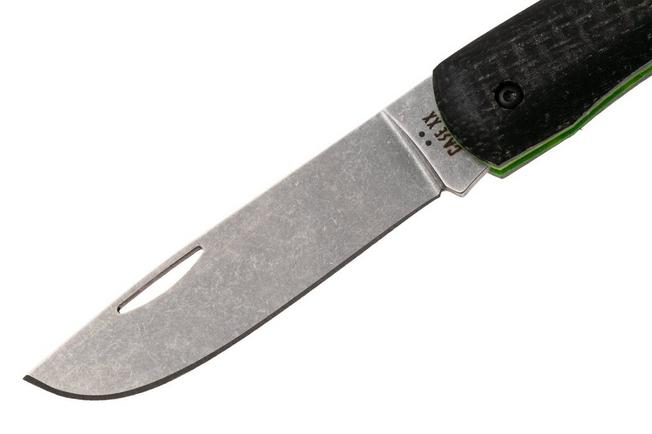 Afbeelding voor Case Sod Buster Jr. Smooth Black Burlap Laminate, DayGlo G10, Crossroads XR, 66382, XR10137 S35VN zakmes