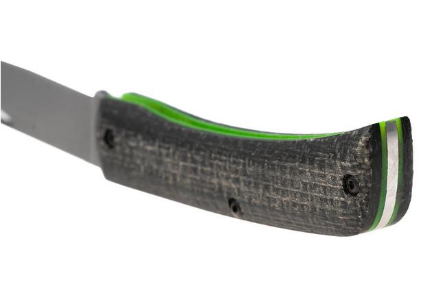 Afbeelding voor Case Sod Buster Jr. Smooth Black Burlap Laminate, DayGlo G10, Crossroads XR, 66382, XR10137 S35VN zakmes