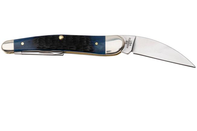 Bild für Case Seahorse Whittler, Navy Blue Bone, Rogers Jig, 6889, 6355WH Stainless Steel Taschenmesser