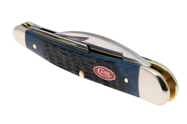 Bild für Case Seahorse Whittler, Navy Blue Bone, Rogers Jig, 6889, 6355WH Stainless Steel Taschenmesser