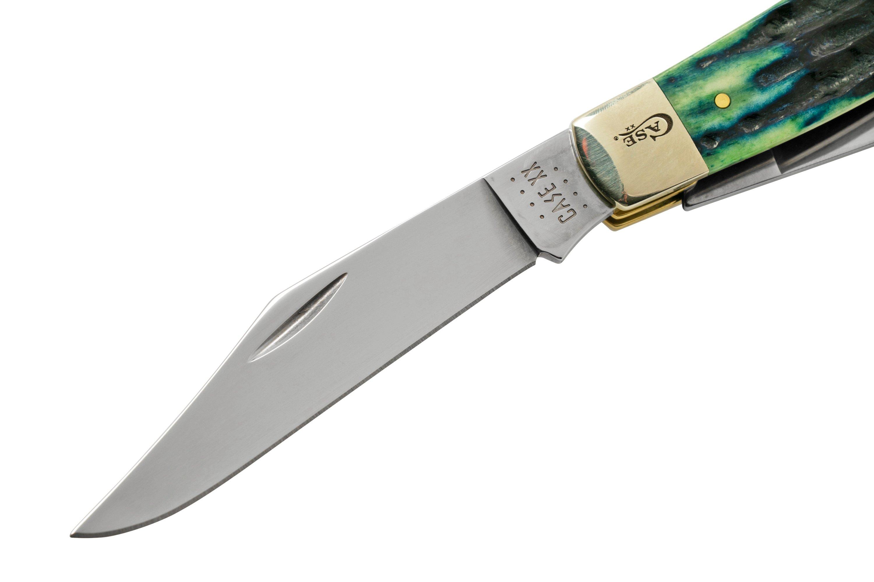 Case Jig Large Stockman, Hunter Green Bone, Deep Canyon, 75833, 6375 SS, pocket knife