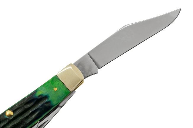 Case Large Stockman Knife, Green Apple Bone, CA-10284