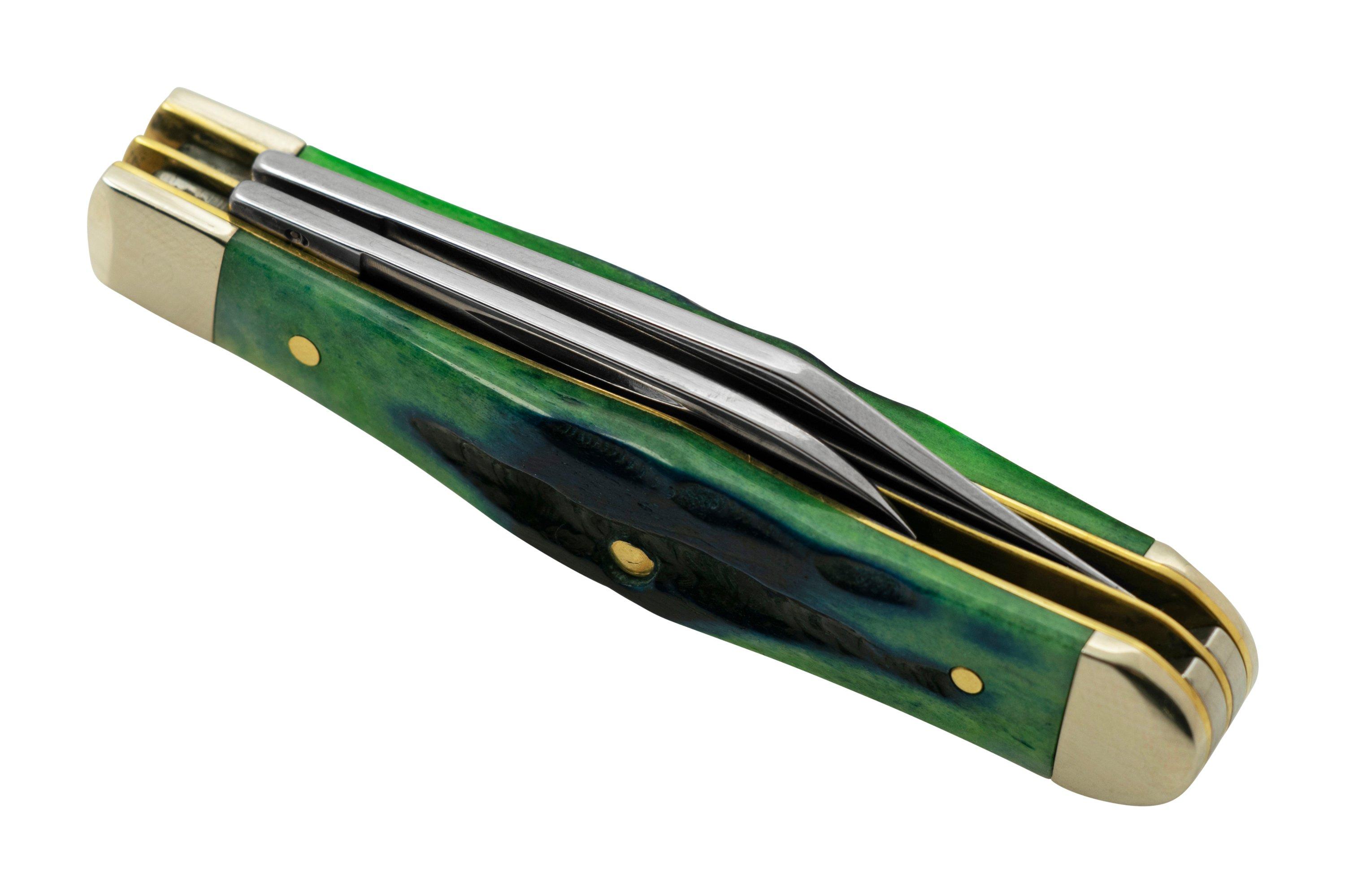 Case Small Swell Center Jack, Hunter Green Bone, Deep Canyon