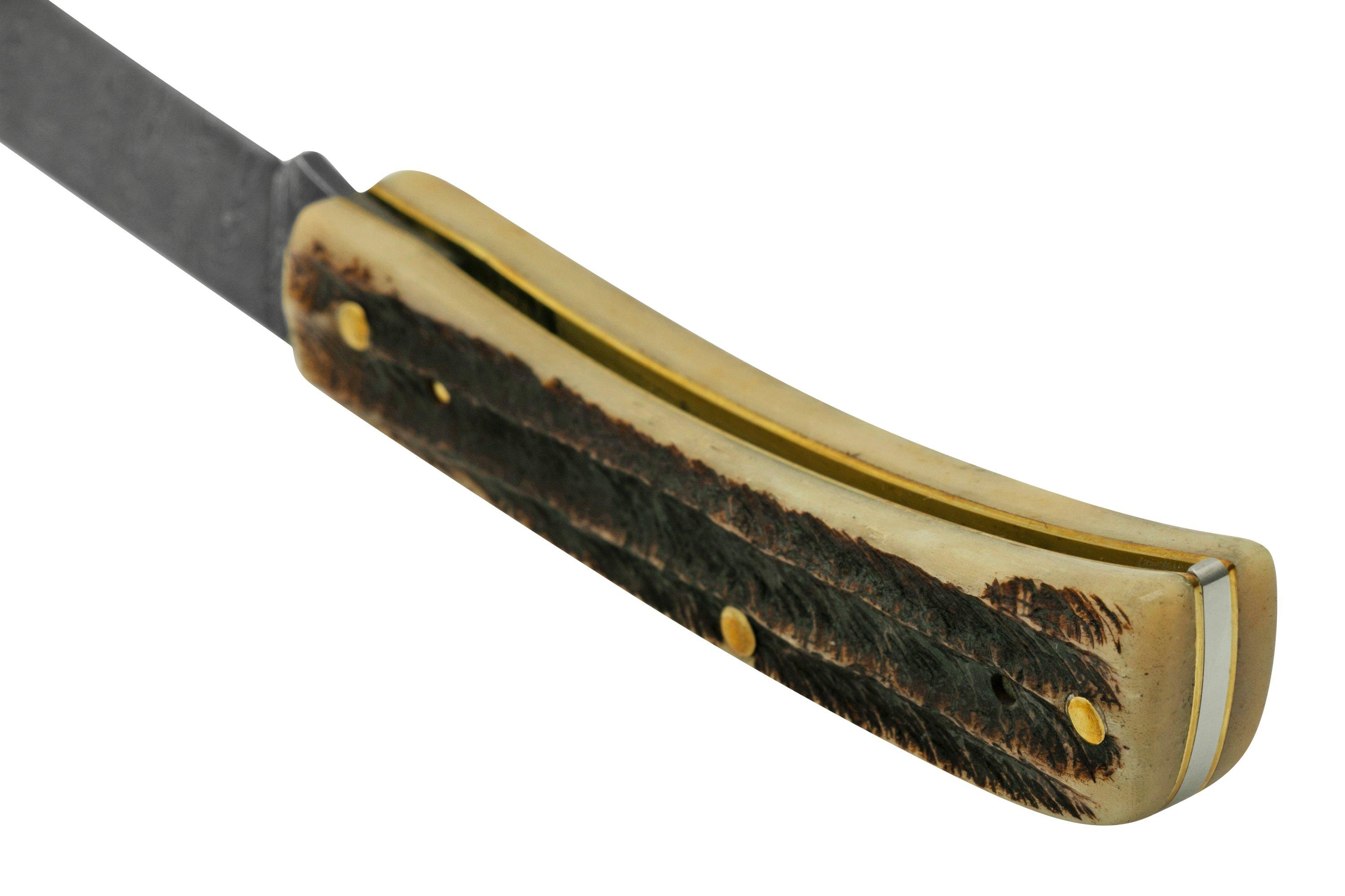 Case Sod Buser Jr 77461 Damascus Vintage Bone, pocket knife ...