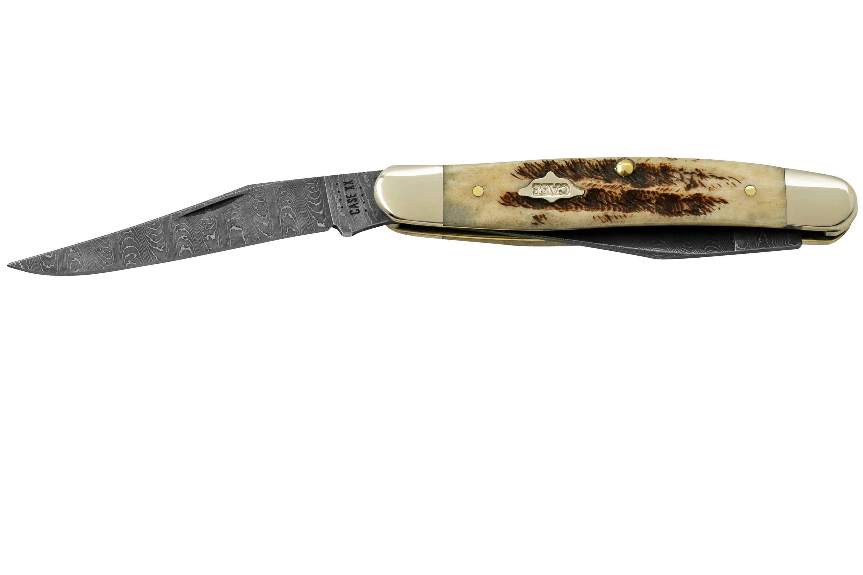 Case Muskrat 77463 Damascus Vintage Bone, Taschenmesser Günstiger