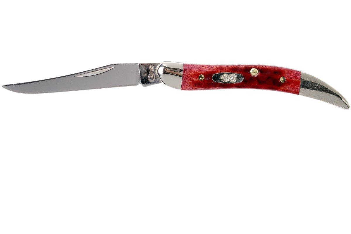 Case Small Texas Toothpick Pocket Worn Old Red Bone, 610096 SS 