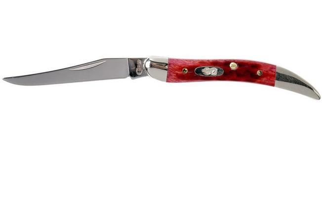 Case Small Red Bone Texas Toothpick Pocket Knife 