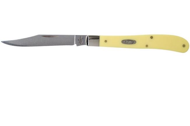 Case Slimline Trapper Yellow Synthetic, 80031, 31048 SS pocket