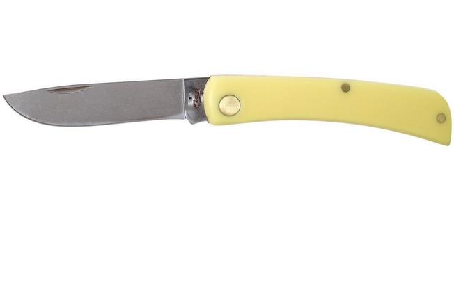 Case Sodbuster Jr. Pocket Knife 3.625 Closed, Yellow Synthetic