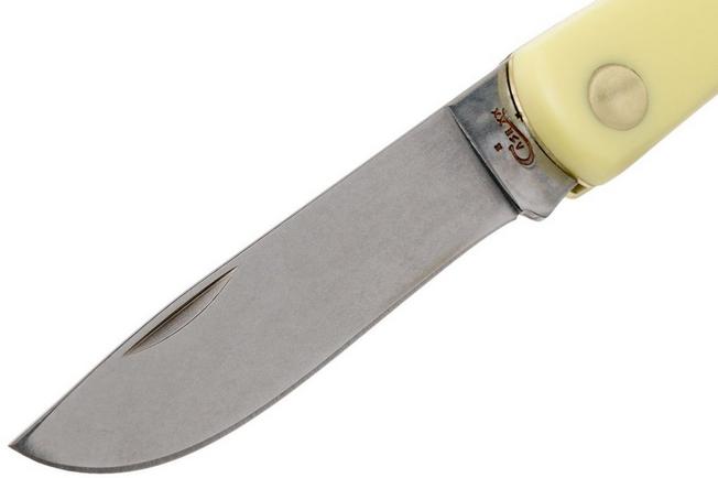 Case Sod Buster Jr. Yellow Synthetic, 80032, 3137 SS pocket knife