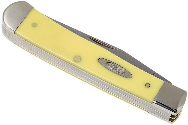 Case Sod Buster Jr. Yellow Synthetic, 80032, 3137 SS pocket knife