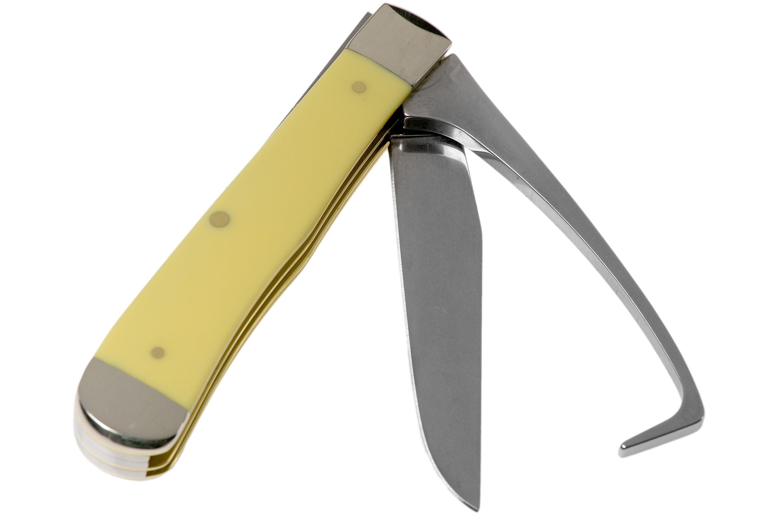 Case Equestrian Yellow Synthetic, 80163, 3254HP SS pocket knife
