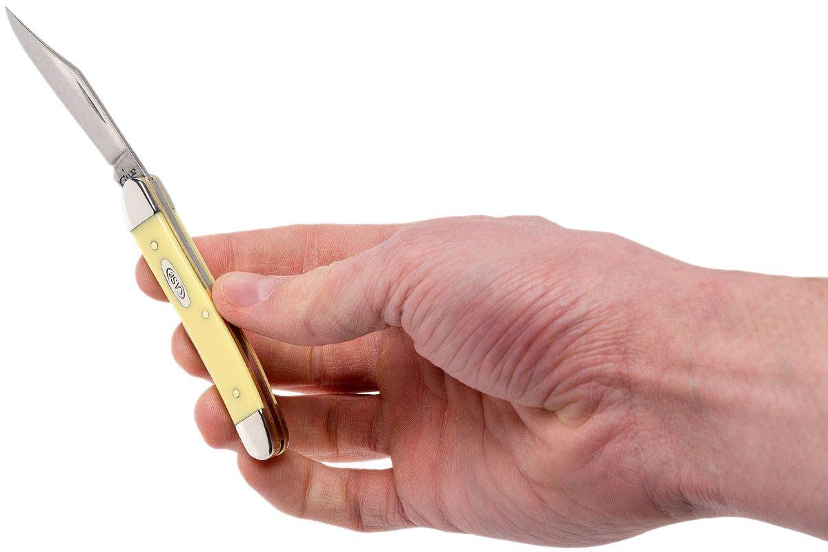 Case Pen Knife Yellow Synthetic, 81090, 32087 SS pocket knife