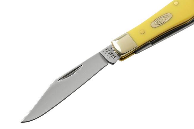 Case Yellow Handle Slimline Trapper Pocket Knife