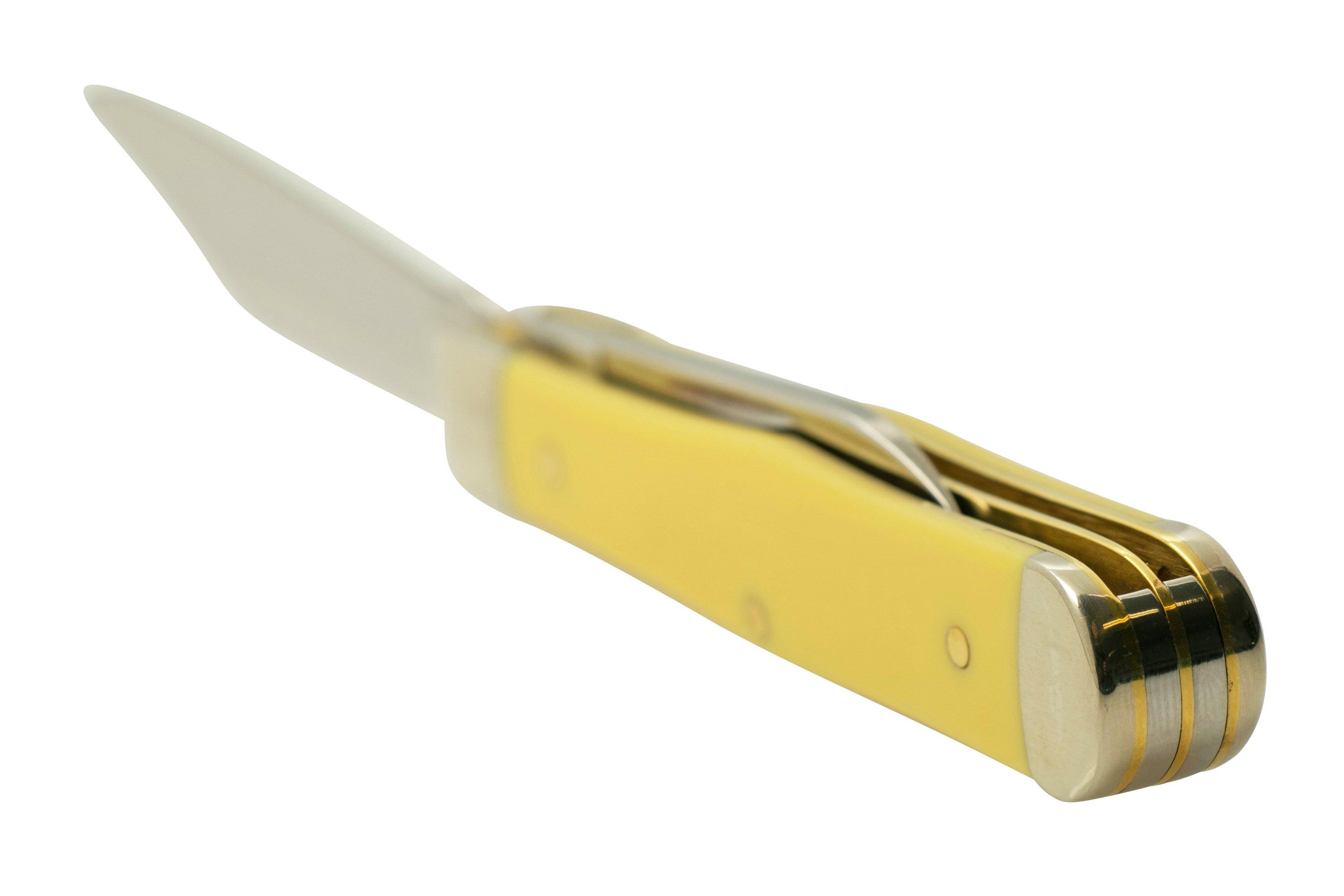 Case Xx Smooth Black Micarta® Swell Center Jack Knife Knife Case