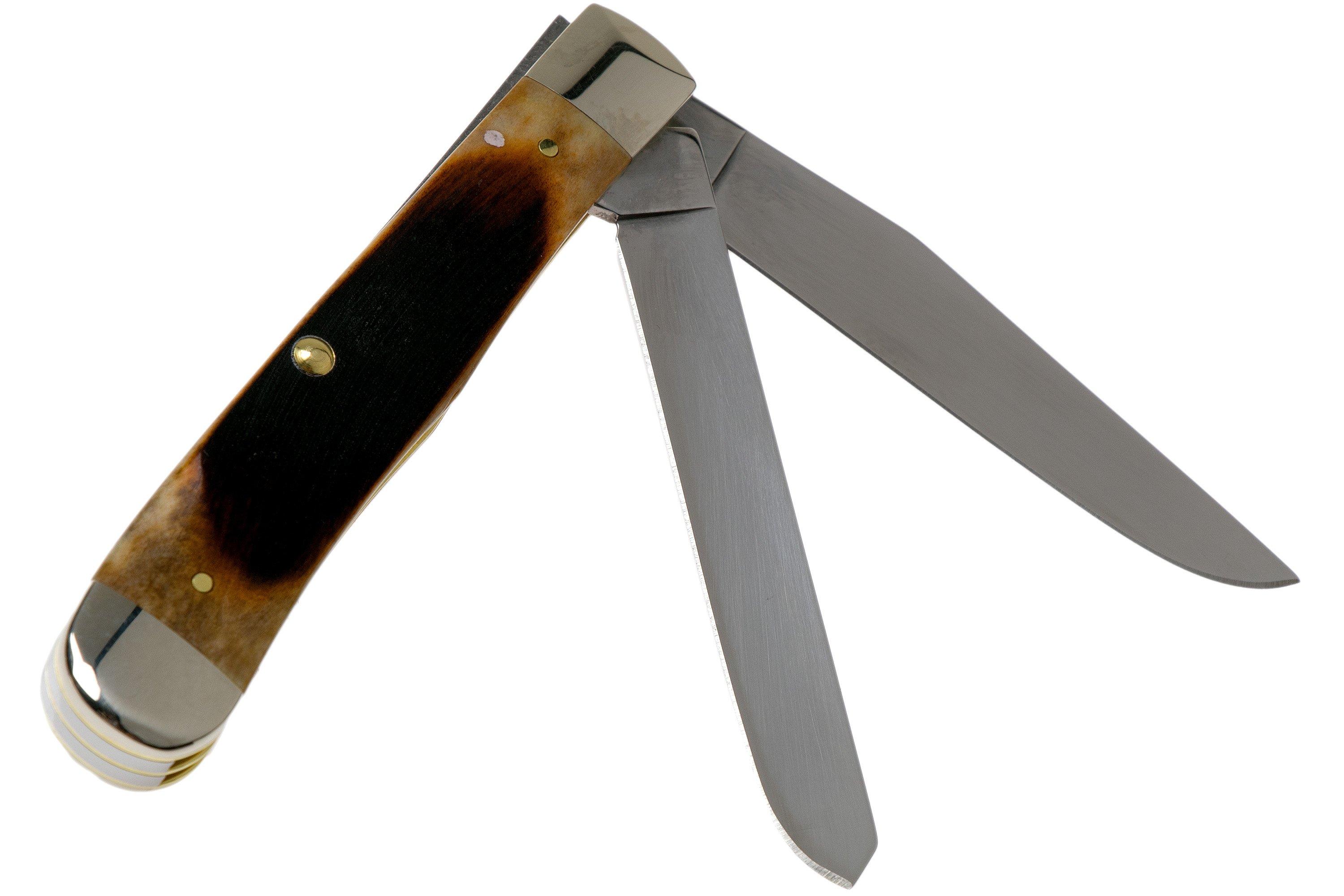 Case Trapper Dark Molasses Bone, Sawcut, 83140, 6254 SS pocket knife | Advantageously shopping at Knivesandtools.com Case Trapper Dark Molasses Bone, Sawcut, 83140, 6254 SS pocket knife | Advantageously shopping at Knivesandtools.com