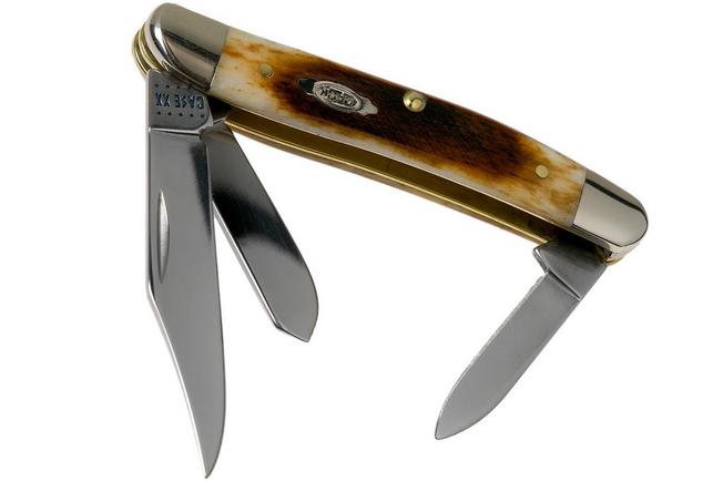 Imagen para Case Medium Stockman Dark Molasses Bone, Sawcut, 83143, 63087 SS navaja