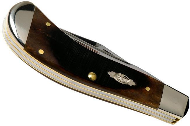 Image for Case Saddlehorn Dark Molasses Bone, Sawcut, 83145, TB62110 SS pocket knife