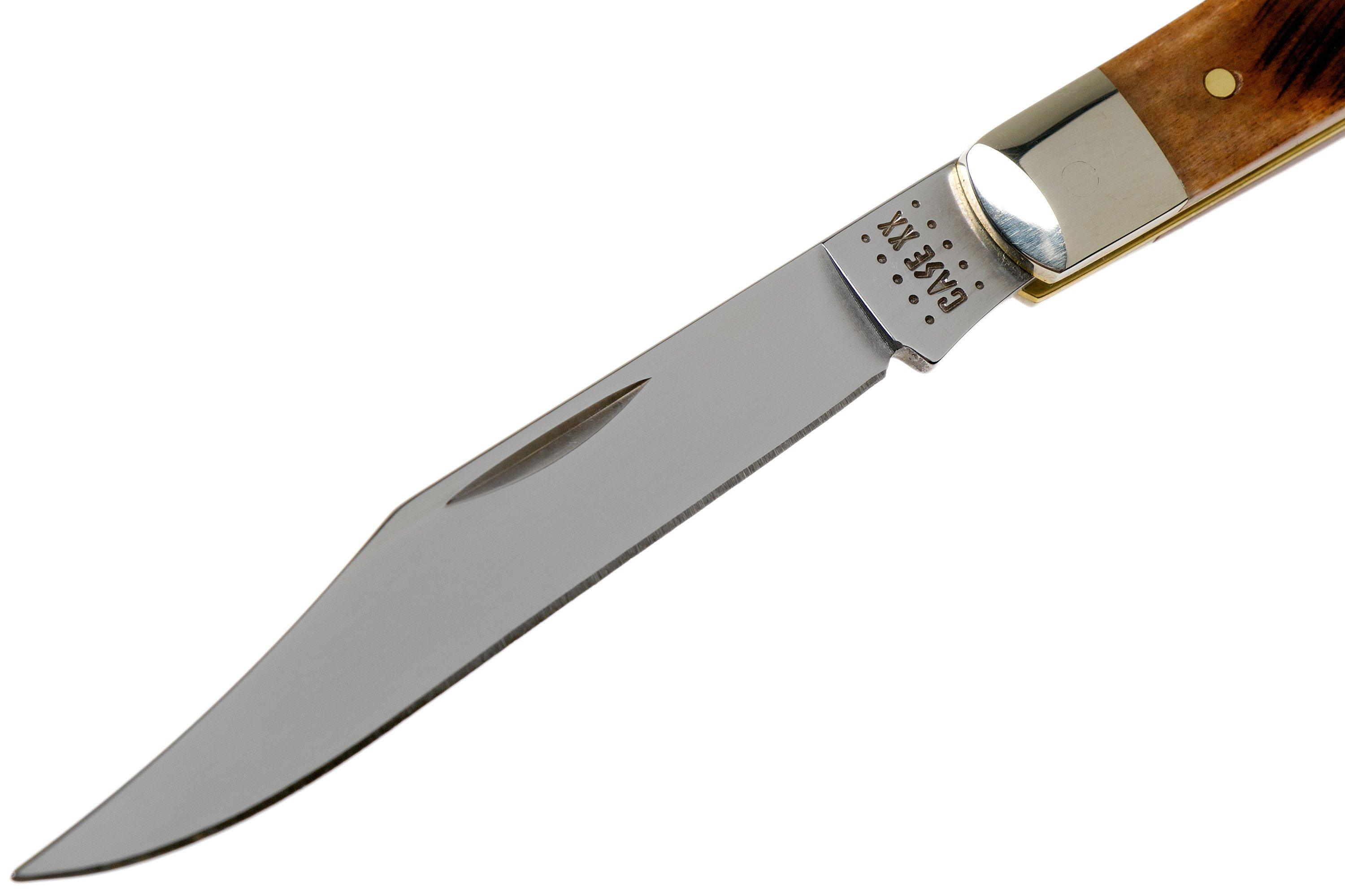 Case Slimline Trapper Dark Molasses Bone, Sawcut, 83146
