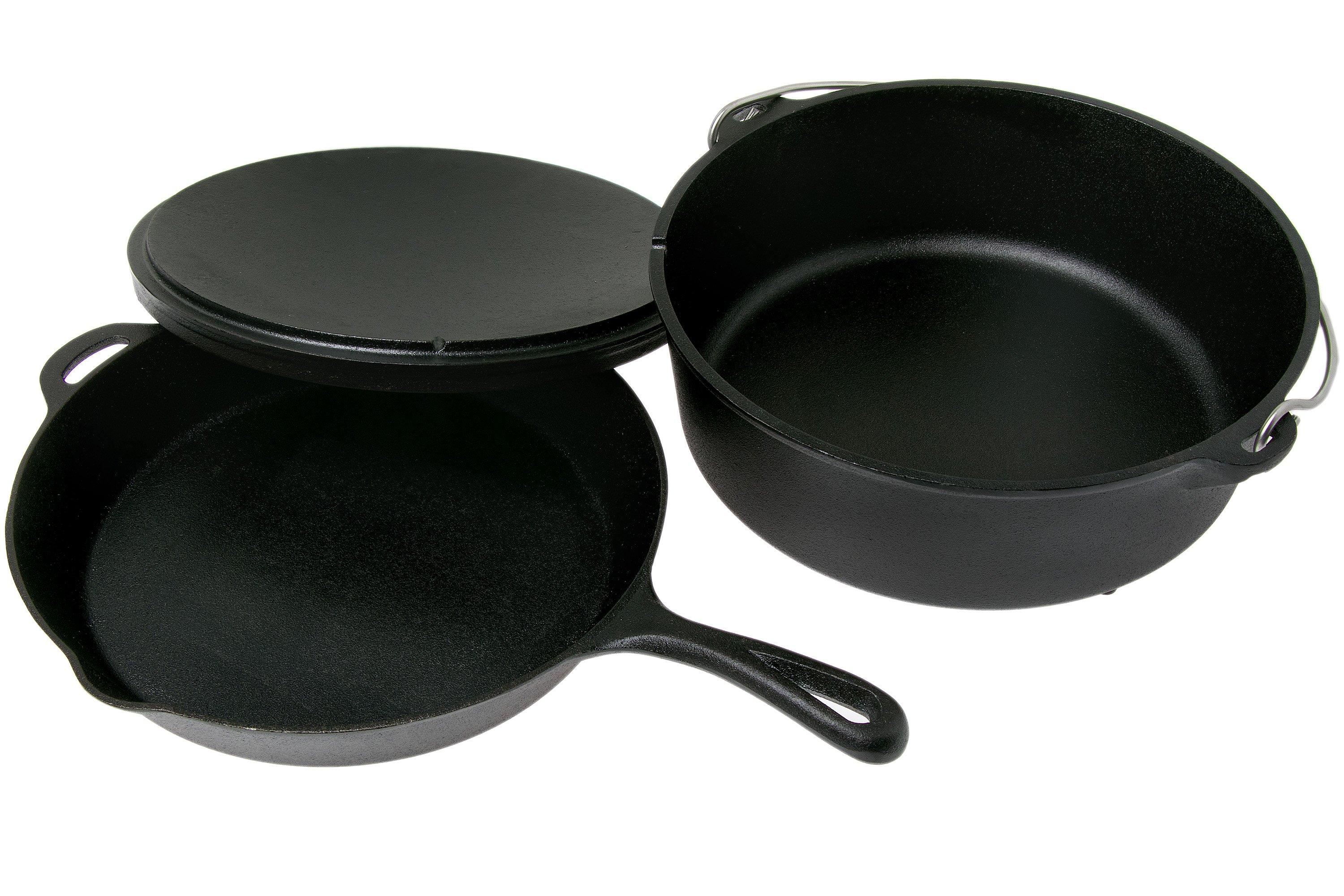 Camp Chef National Parks Cast Iron Set (12 in Dutch Oven, 12 in Skillet &  Lid)