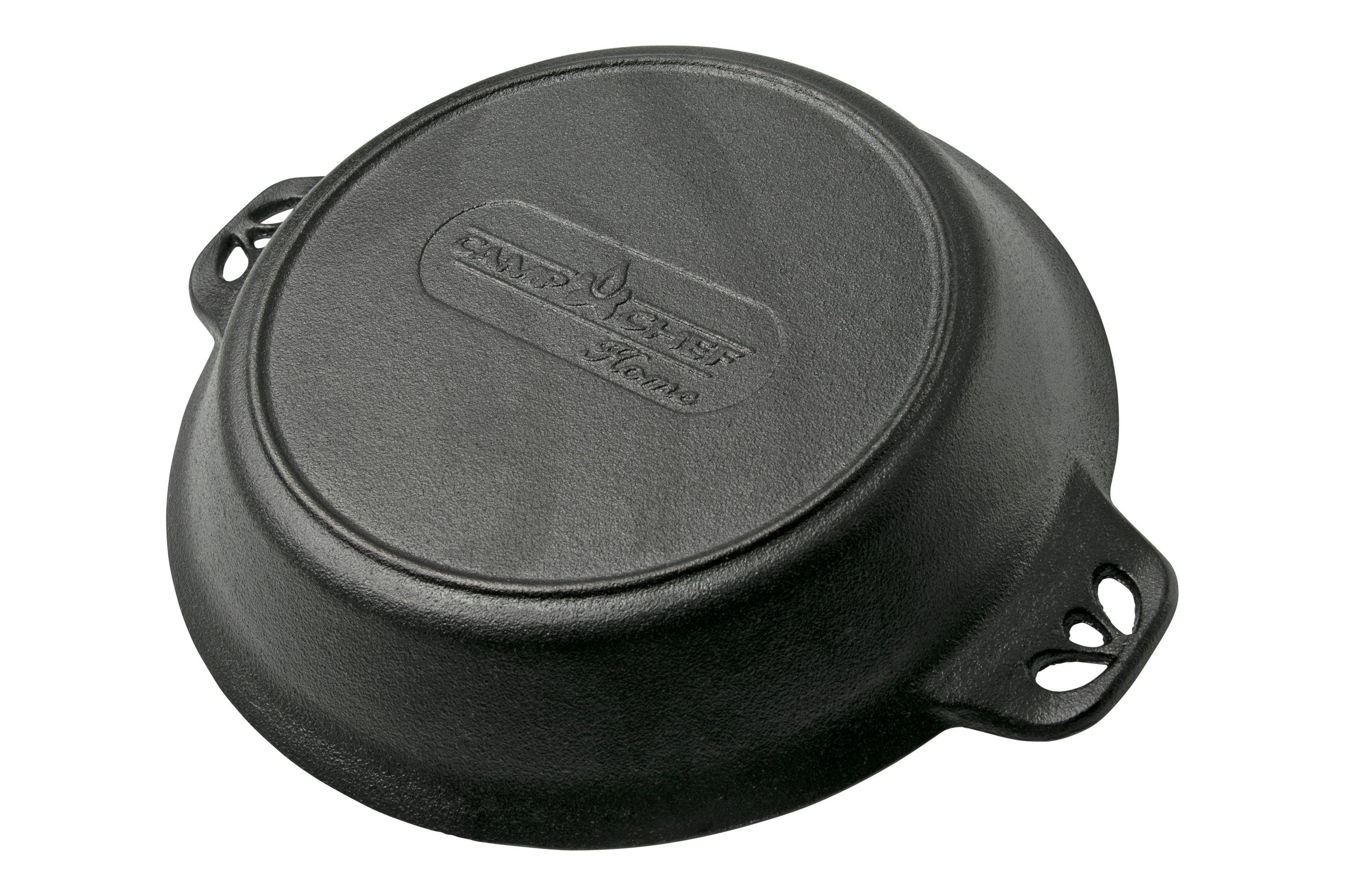 Camp Chef Cast Iron Pie Pan, Black, 10