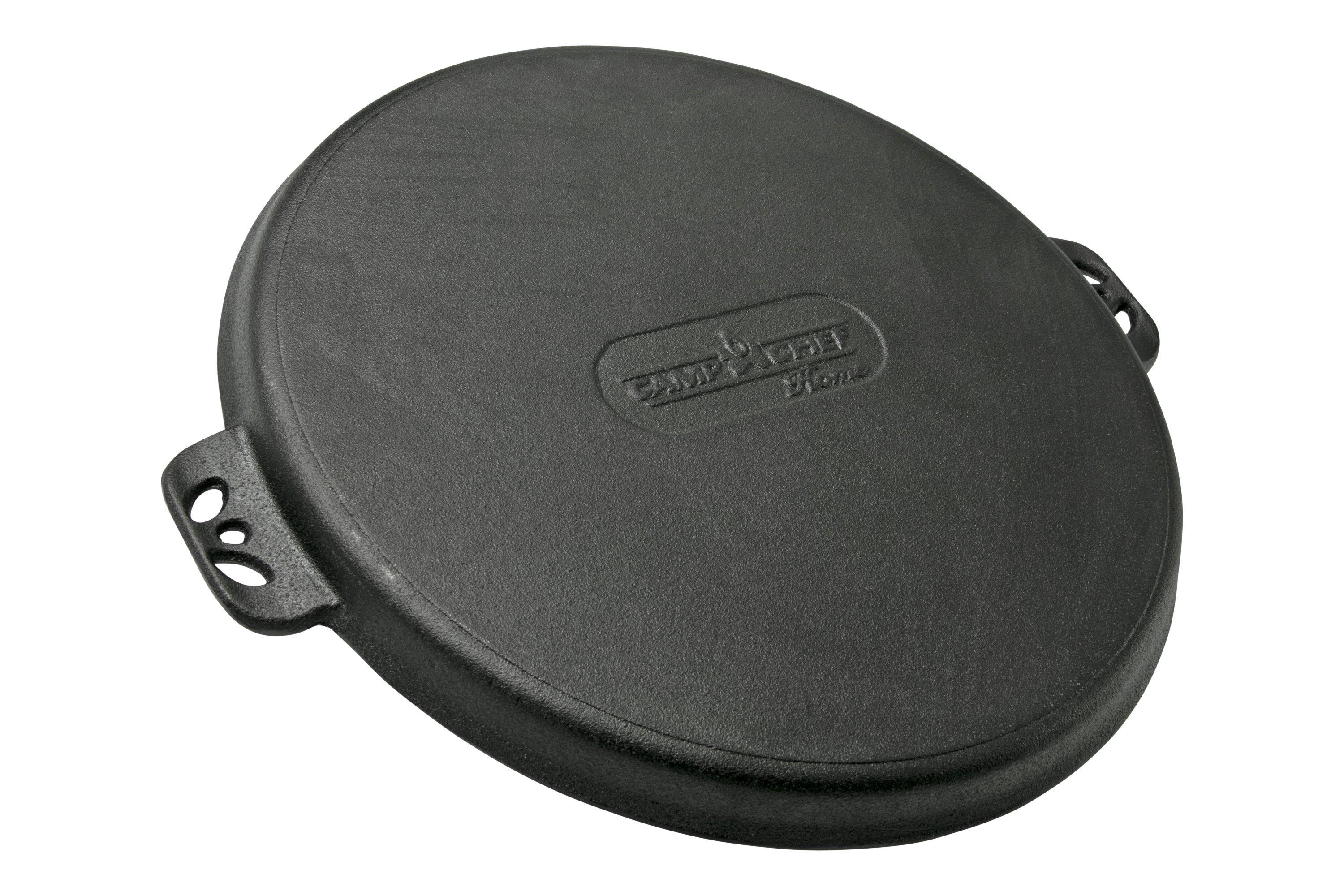 Camp Chef Cast Iron Pizza Pan, Black, 14