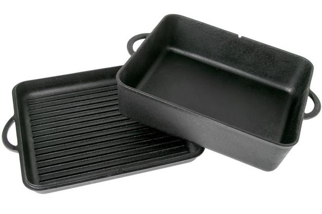 Square Dutch Oven and Grill Pan Lid