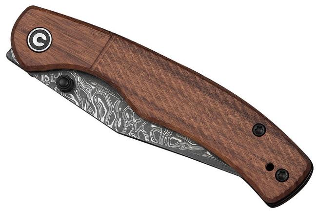 Afbeelding voor Civivi Clingman C23065B-DS1 Damascus, Milled Guibourtia Wood, zakmes, Taylor Martin design