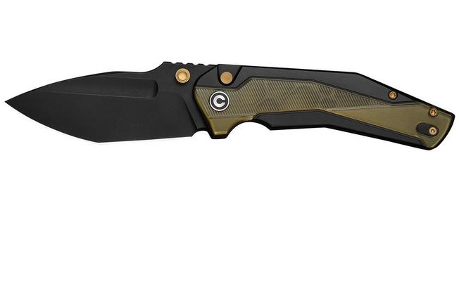 Afbeelding voor Civivi Wellmax Limited C24008C-2 Blackwashed 14C28N, Black Aluminum Polished Ultem Inlay, Limited Edition zakmes, Maciej Torbé design