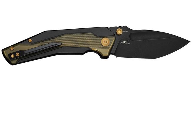 Afbeelding voor Civivi Wellmax Limited C24008C-2 Blackwashed 14C28N, Black Aluminum Polished Ultem Inlay, Limited Edition zakmes, Maciej Torbé design