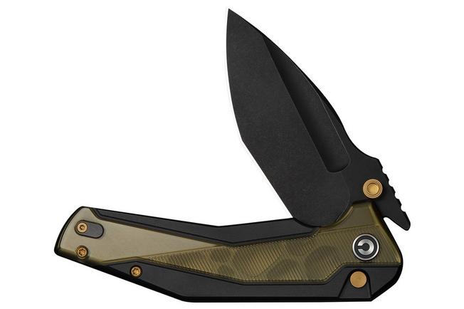 Afbeelding voor Civivi Wellmax Limited C24008C-2 Blackwashed 14C28N, Black Aluminum Polished Ultem Inlay, Limited Edition zakmes, Maciej Torbé design