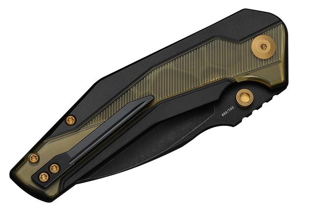 Afbeelding voor Civivi Wellmax Limited C24008C-2 Blackwashed 14C28N, Black Aluminum Polished Ultem Inlay, Limited Edition zakmes, Maciej Torbé design