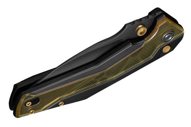 Afbeelding voor Civivi Wellmax Limited C24008C-2 Blackwashed 14C28N, Black Aluminum Polished Ultem Inlay, Limited Edition zakmes, Maciej Torbé design