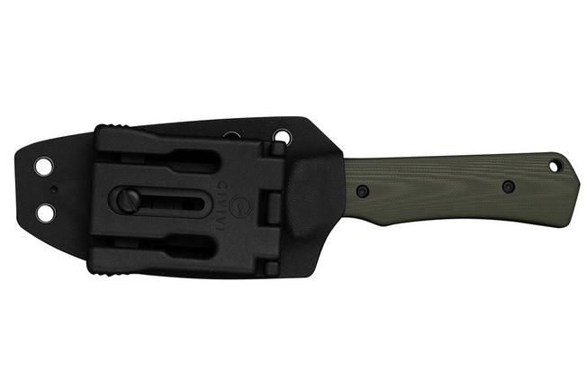 Image for Civivi Jencks C24051-2 Blackwashed 14C28N, OD Green G10, fixed knife