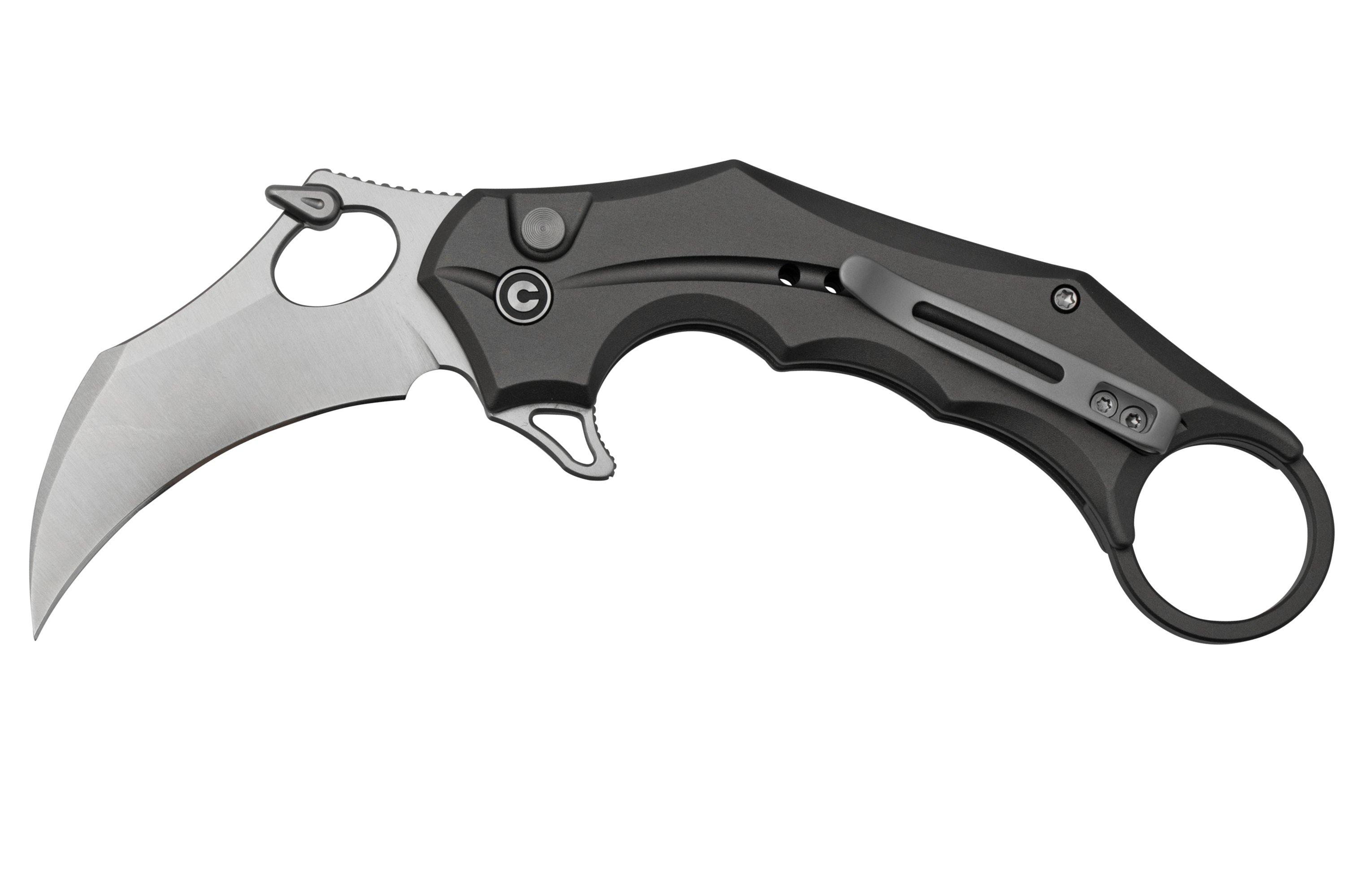 Civivi Incisor II C16016B-3 Gray Aluminium, Satin Hawkbill karambit ...