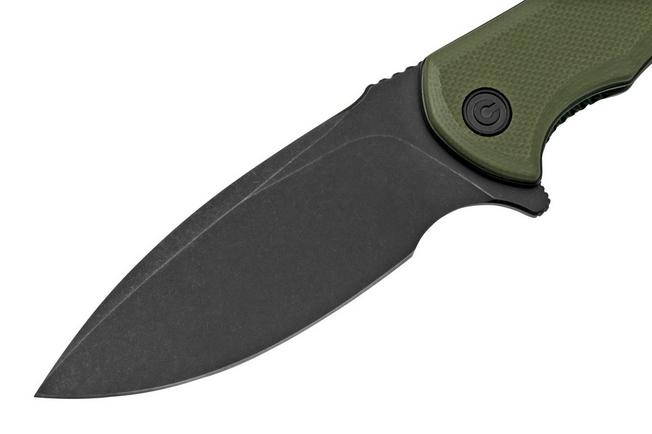 CIVIVI Mini Praxis Flipper Knife Wood Handle Damascus Blade