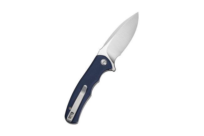 Image pour Civivi Mini Praxis C18026C-6, Satin D2, Blue Canvas Micarta, couteau de poche