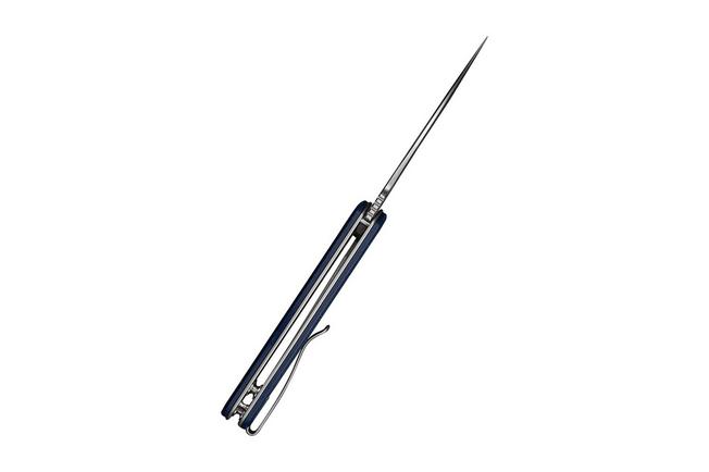 Image pour Civivi Mini Praxis C18026C-6, Satin D2, Blue Canvas Micarta, couteau de poche