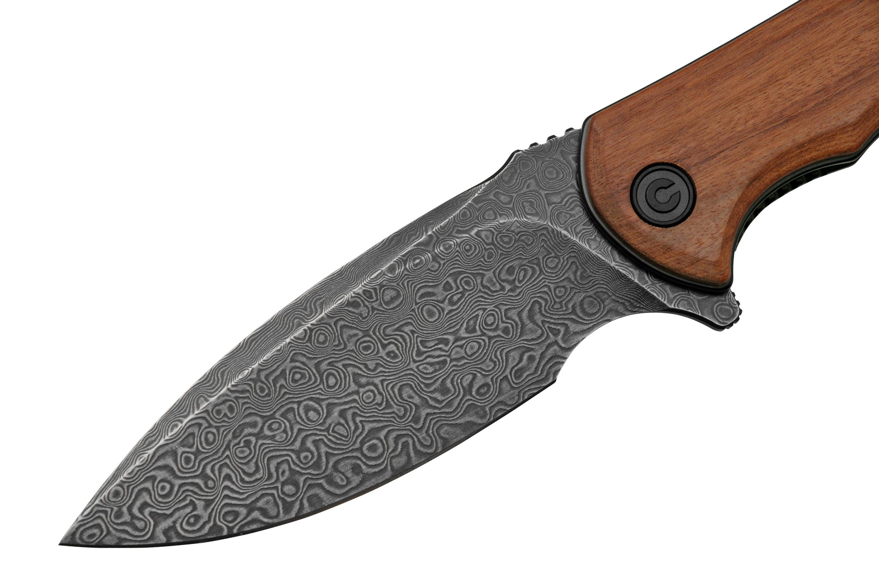 Civivi Mini Praxis C18026C-DS1 Damascus, Cuibourtia pocket knife ...