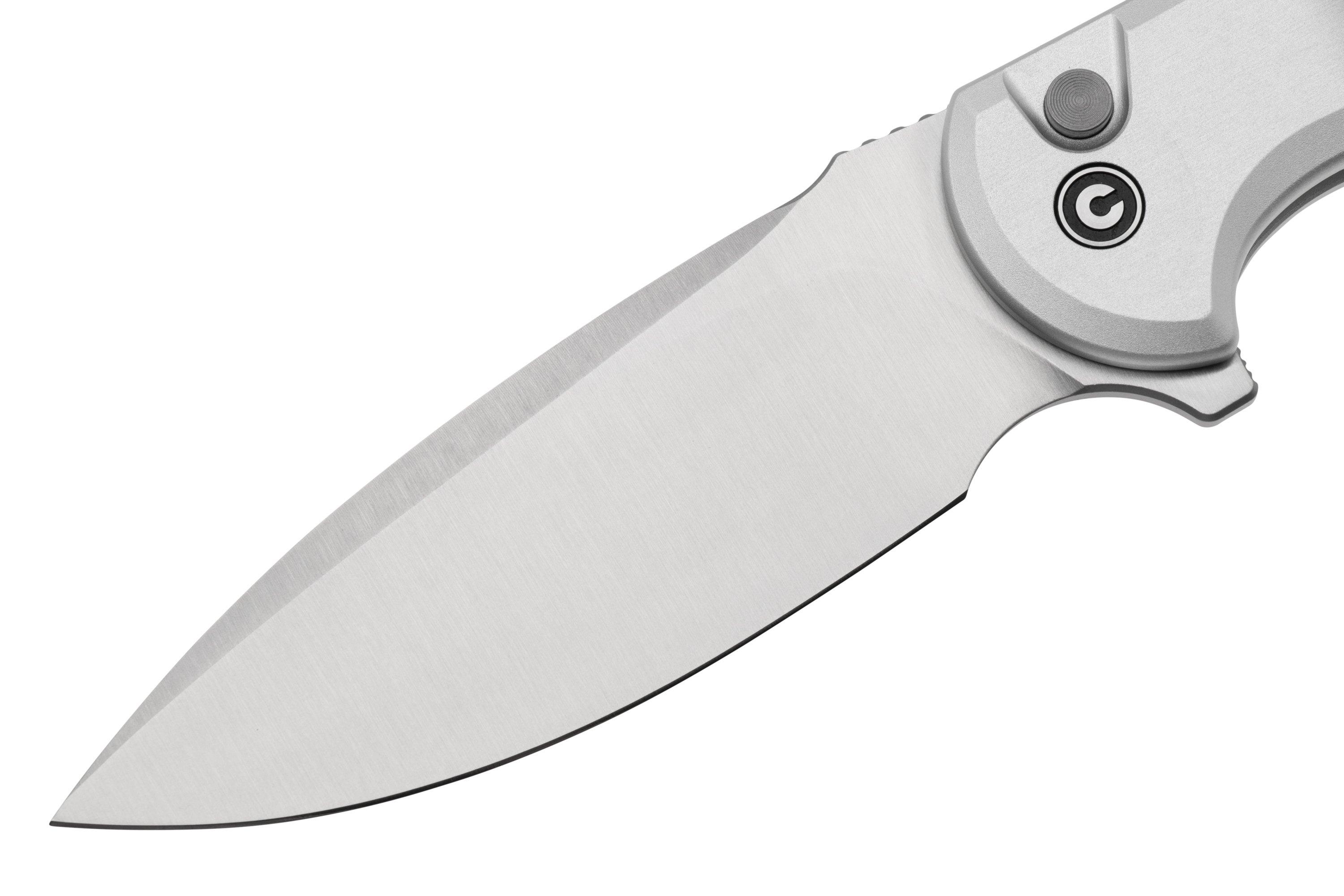 CIVIVI Button Lock Praxis C18026E-2 Silver Aluminium, pocket knife